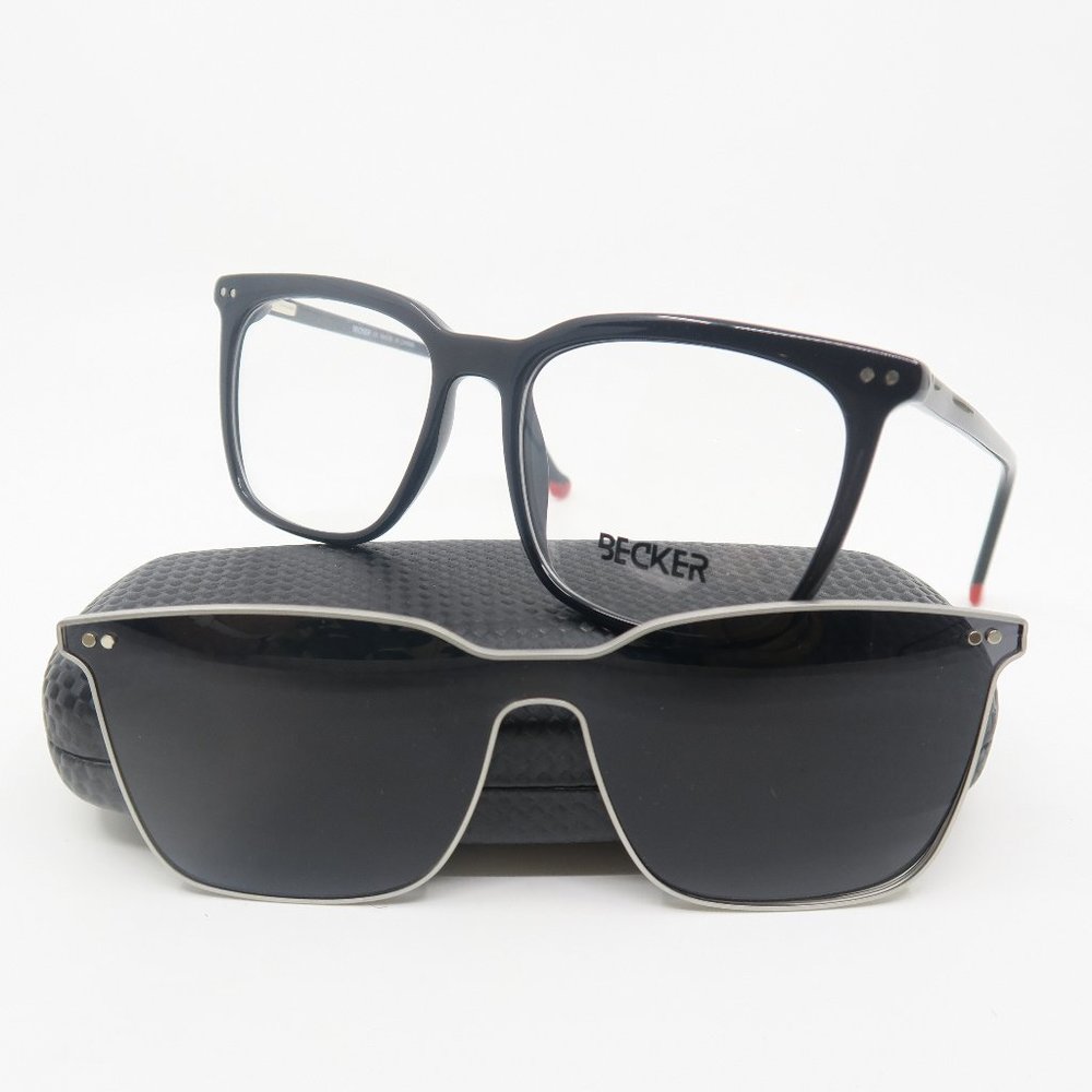 Clip On Becker 980003 C2 New Men's Designer Fashion Eyeglasses Italian Style.